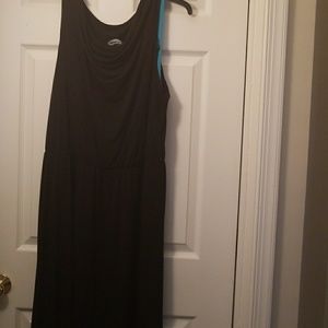 Black and Teal dress.